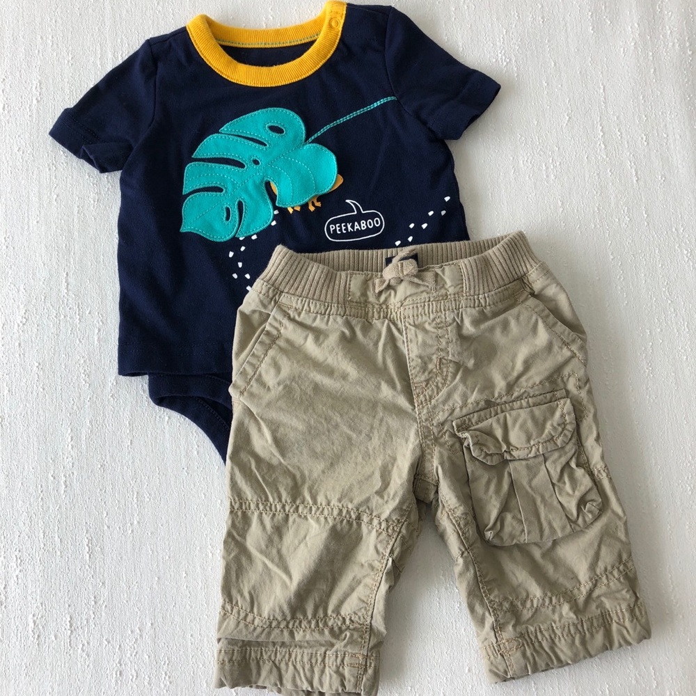 Baby GAP Outfit Pants Onesie Bundle Size 0-3 Month